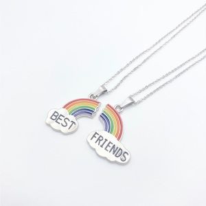 BFF Rainbow Necklace Set of 2 | Girls Jewelry | Girls Set